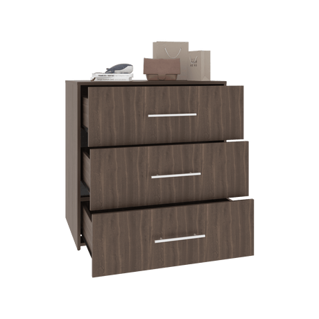 Cajonera Bigaf Milan y Wengue 80x82.1cm De Tres Hileras con Tres Cajones - CAJONERAS Y COMODAS | Bylmo