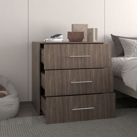 Cajonera Bigaf Milan y Wengue 80x82.1cm De Tres Hileras con Tres Cajones - CAJONERAS Y COMODAS | Bylmo