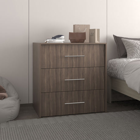 Cajonera Bigaf Milan y Wengue 80x82.1cm De Tres Hileras con Tres Cajones - CAJONERAS Y COMODAS | Bylmo