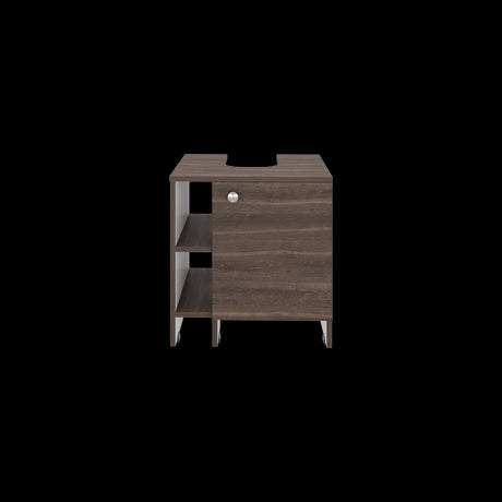 Mueble para Lavamanos Basic Milan y Blanco 47x50.5cm con Patas y Una Puerta - MUEBLES PARA LAVAMANOS | Bylmo