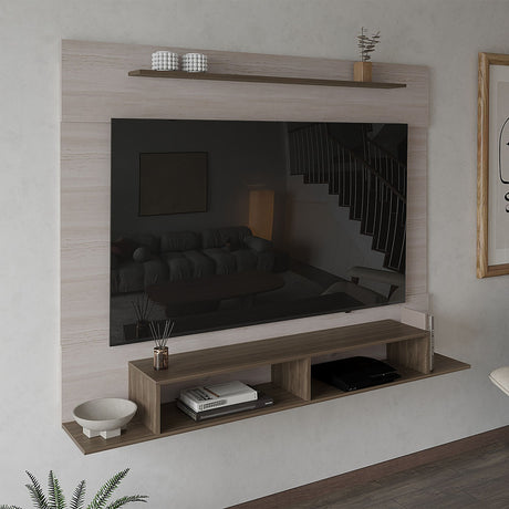 Panel de TV Montana Milan y Tivoli 141x30cm Para TV Hasta 75 Pulgadas Flotante - MUEBLES DE TV | Bylmo