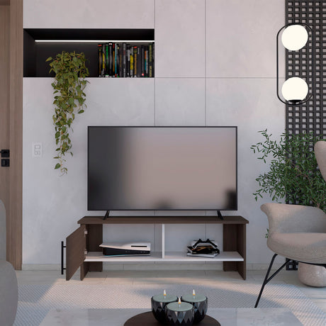 Mesa para TV Navia Milan y Blanco 42.1x31.1cm Para TV Hasta 50 Pulgadas - MUEBLES DE TV | Bylmo