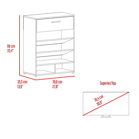 Zapatero Sevilla Fresno Europeo 70x90cm Vertical de Cinco Niveles - ZAPATEROS | Bylmo