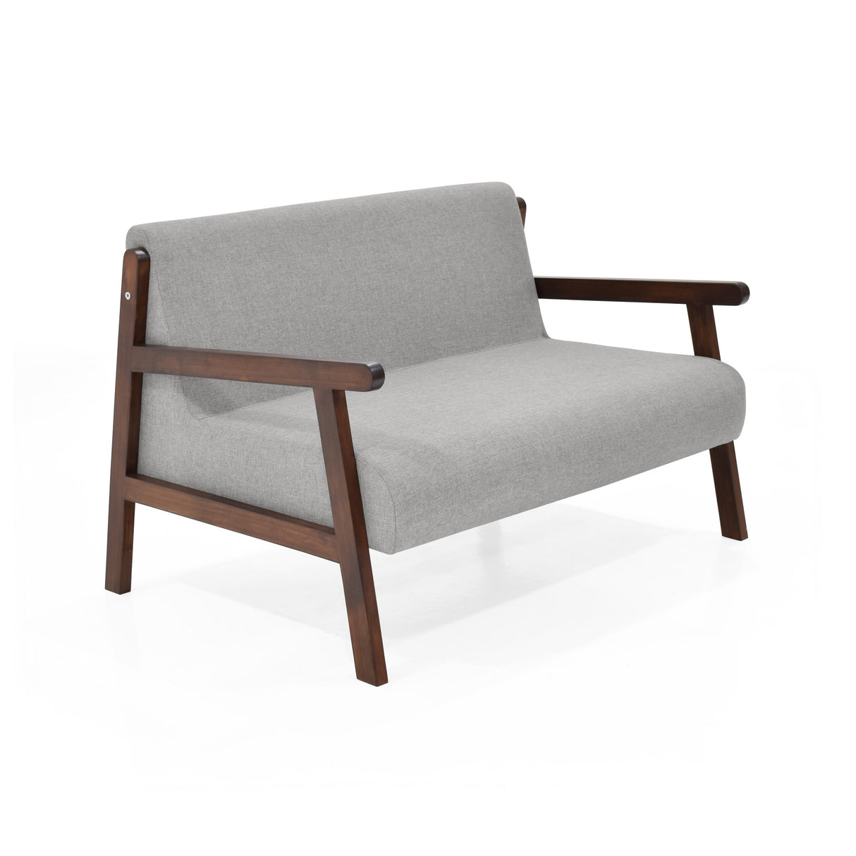 Sofá Segovia Plata 116x76cm de Dos Puestos con Apoya Brazos - SOFAS Y POLTRONAS | Bylmo