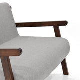 Sofá Segovia Plata 116x76cm de Dos Puestos con Apoya Brazos - SOFAS Y POLTRONAS | Bylmo