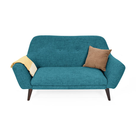 Sofá Lincoln Petróleo 143x80cm de Dos Puestos con Apoya Brazos - SOFAS Y POLTRONAS | Bylmo