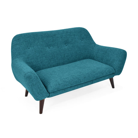 Sofá Lincoln Petróleo 143x80cm de Dos Puestos con Apoya Brazos - SOFAS Y POLTRONAS | Bylmo