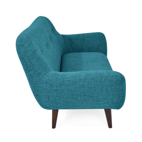 Sofá Lincoln Petróleo 143x80cm de Dos Puestos con Apoya Brazos - SOFAS Y POLTRONAS | Bylmo