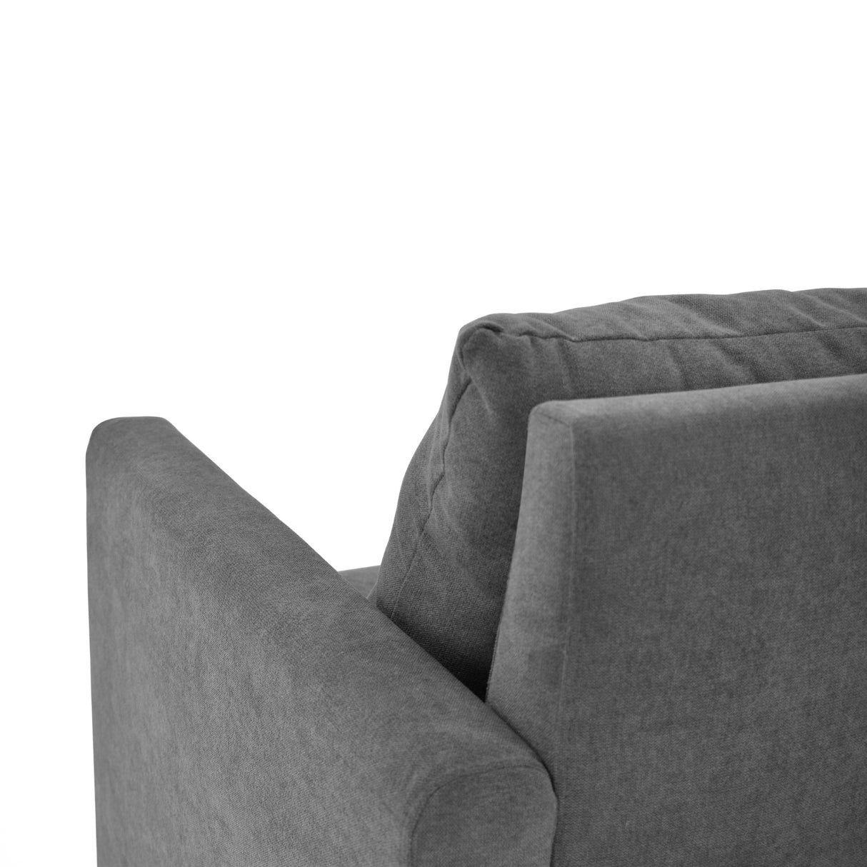 Sala Modular Alcala Gris 70x80cm de Tres Puestos con Apoya Brazos y Puff - SOFAS Y POLTRONAS | Bylmo