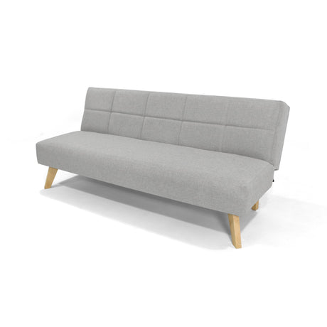 Sofá Cama Nebraska Plata 180x78cm de Tres Puestos Reclinable - SOFAS Y POLTRONAS | Bylmo