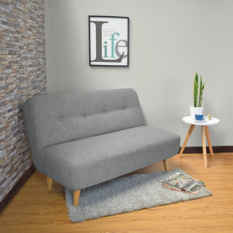 Sofá Baltimore Gris 122x81cm de Dos Puestos - SOFAS Y POLTRONAS | Bylmo