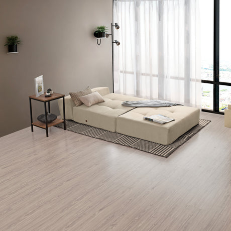 Sofá Cama Felton Taupe 102x78cm de Un Puesto Reclinable Resistente a Rasguños - SOFAS Y POLTRONAS | Bylmo