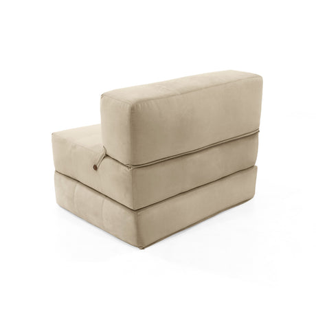 Sofá Cama Felton Taupe 102x78cm de Un Puesto Reclinable Resistente a Rasguños - SOFAS Y POLTRONAS | Bylmo