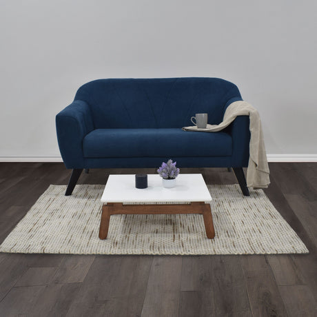 Sofá Thor Indigo 145x82cm de Dos Puestos con Apoya Brazos Resistente a Rasguños - SOFAS Y POLTRONAS | Bylmo