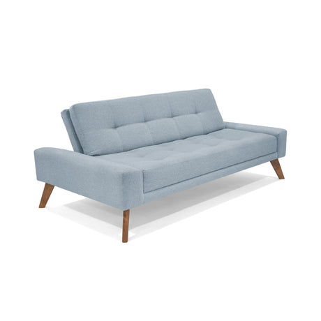 Sofá Cama Nazar Plata 200x83cm de Tres Puestos Reclinable - SOFAS Y POLTRONAS | Bylmo