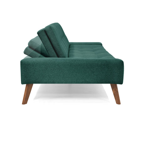 Sofá Cama Nazar Petróleo 200x83cm de Tres Puestos Reclinable - SOFAS Y POLTRONAS | Bylmo