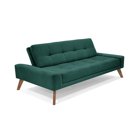 Sofá Cama Nazar Petróleo 200x83cm de Tres Puestos Reclinable - SOFAS Y POLTRONAS | Bylmo