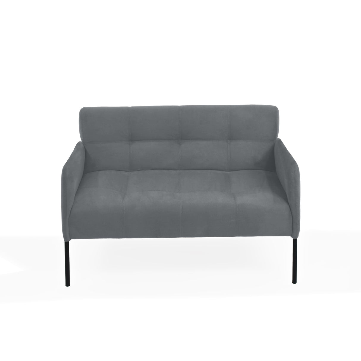 Sofá Marie Gris 116x76cm de Dos Puestos con Apoya Brazos Resistente a Rasguños - SOFAS Y POLTRONAS | Bylmo
