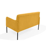 Sofá Marie Mostaza 116x76cm de Dos Puestos con Apoya Brazos Resistente a Rasguños - SOFAS Y POLTRONAS | Bylmo