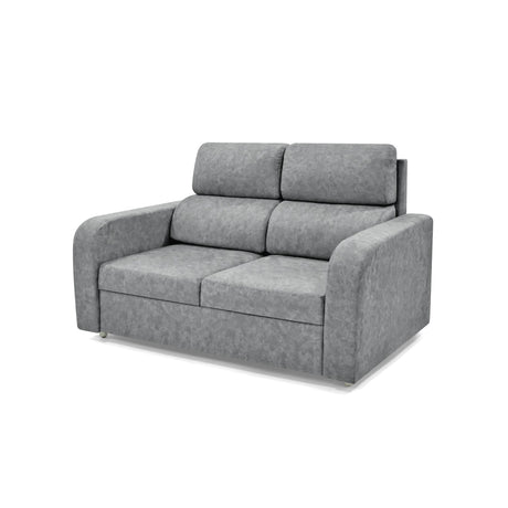 Sofá Bary Gris 148x95cm de Dos Puestos con Apoya Brazos - SOFAS Y POLTRONAS | Bylmo