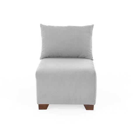 Poltrona Modular Alcala Plata 60x80cm de Un Puesto - SOFAS Y POLTRONAS | Bylmo