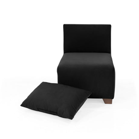 Poltrona Modular Alcala Negro 60x80cm de Un Puesto - SOFAS Y POLTRONAS | Bylmo