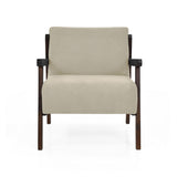 Poltrona Segovia Taupe 66x76cm de Un Puesto con Apoya Brazos - SOFAS Y POLTRONAS | Bylmo