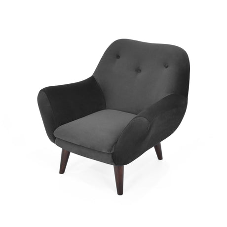 Poltrona Lincoln Gris 86x80cm de Un Puesto con Apoya Brazos Resistente a Rasguños - SOFAS Y POLTRONAS | Bylmo