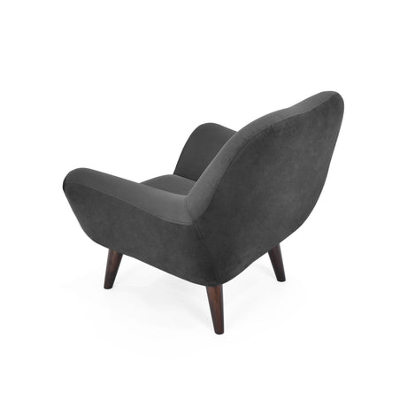 Poltrona Lincoln Gris 86x80cm de Un Puesto con Apoya Brazos Resistente a Rasguños - SOFAS Y POLTRONAS | Bylmo