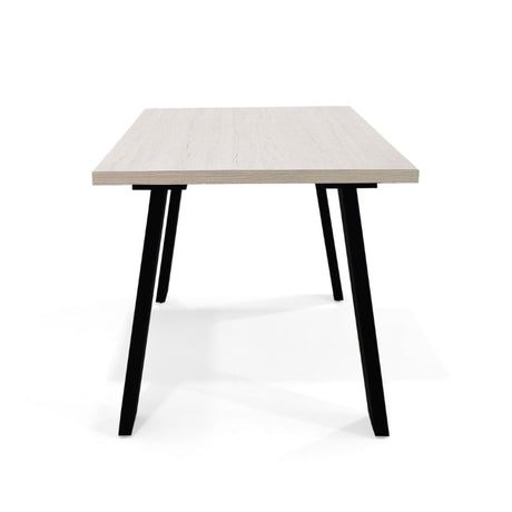 Comedor Rectangular Soho Bali y Matiz Negro 138x74cm De Seis Puestos sin Sillas - COMEDORES | Bylmo