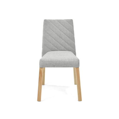 Silla de Comedor Cataluña Plata 48x87cm con Espaldar y con Asiento Cuadrado - SILLAS Y BUTACOS | Bylmo