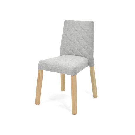 Silla de Comedor Cataluña Plata 48x87cm con Espaldar y con Asiento Cuadrado - SILLAS Y BUTACOS | Bylmo