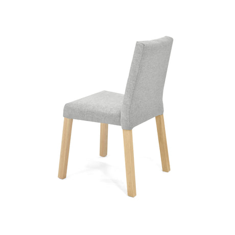 Silla de Comedor Cataluña Plata 48x87cm con Espaldar y con Asiento Cuadrado - SILLAS Y BUTACOS | Bylmo