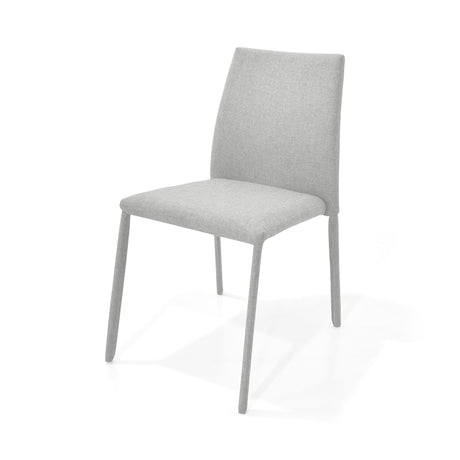 Silla de Comedor Yaren Plata 47x83cm con Espaldar y con Asiento Cuadradro - SILLAS Y BUTACOS | Bylmo