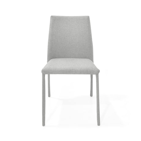 Silla de Comedor Yaren Plata 47x83cm con Espaldar y con Asiento Cuadradro - SILLAS Y BUTACOS | Bylmo