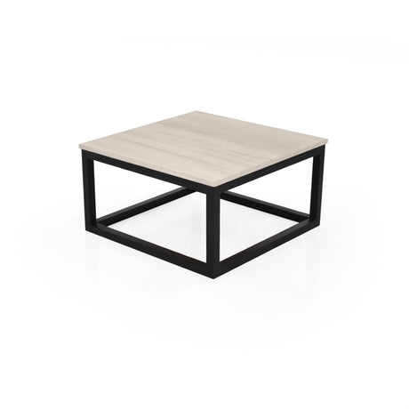 Mesa de Centro Kazan Chantilly y Negro 61x32cm Cuadrado con Patas - MESAS DE CENTRO | Bylmo