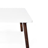 Mesa de Centro Manhattan Blanco y Matiz Caramelo 60x33cm Rectangular con Patas - MESAS DE CENTRO | Bylmo