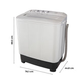 Lavadora Semiautomática Blanco 76.1x88.5cm con Capacidad hasta 7 Kg en Lavado y 4 Kg en Centrifugado - LAVADORAS Y SECADORAS | Bylmo