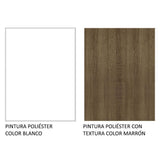 Cocina Integral Diamante Marron 180x210cm con Mesón de Madera y sin Estufa - COCINAS | Bylmo