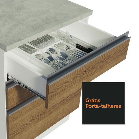 Cocina Integral Glamy Marron 399x225cm sin Mesón y sin Estufa - COCINAS | Bylmo