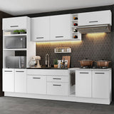 Cocina Integral Agata Blanco 290x225cm sin Mesón y sin Estufa - COCINAS | Bylmo