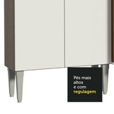 Cocina Integral Emily Blanco 293x186cm con Mesón de Madera y sin Estufa - COCINAS | Bylmo