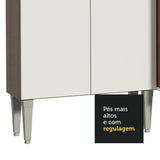 Cocina Integral Emily Blanco 293x186cm con Mesón de Acero Inoxidable con Catorce Entrepaños y sin Estufa - COCINAS | Bylmo