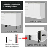 Cocina Integral Glamy Blanco 180x225cm sin Mesón y sin Estufa - COCINAS | Bylmo