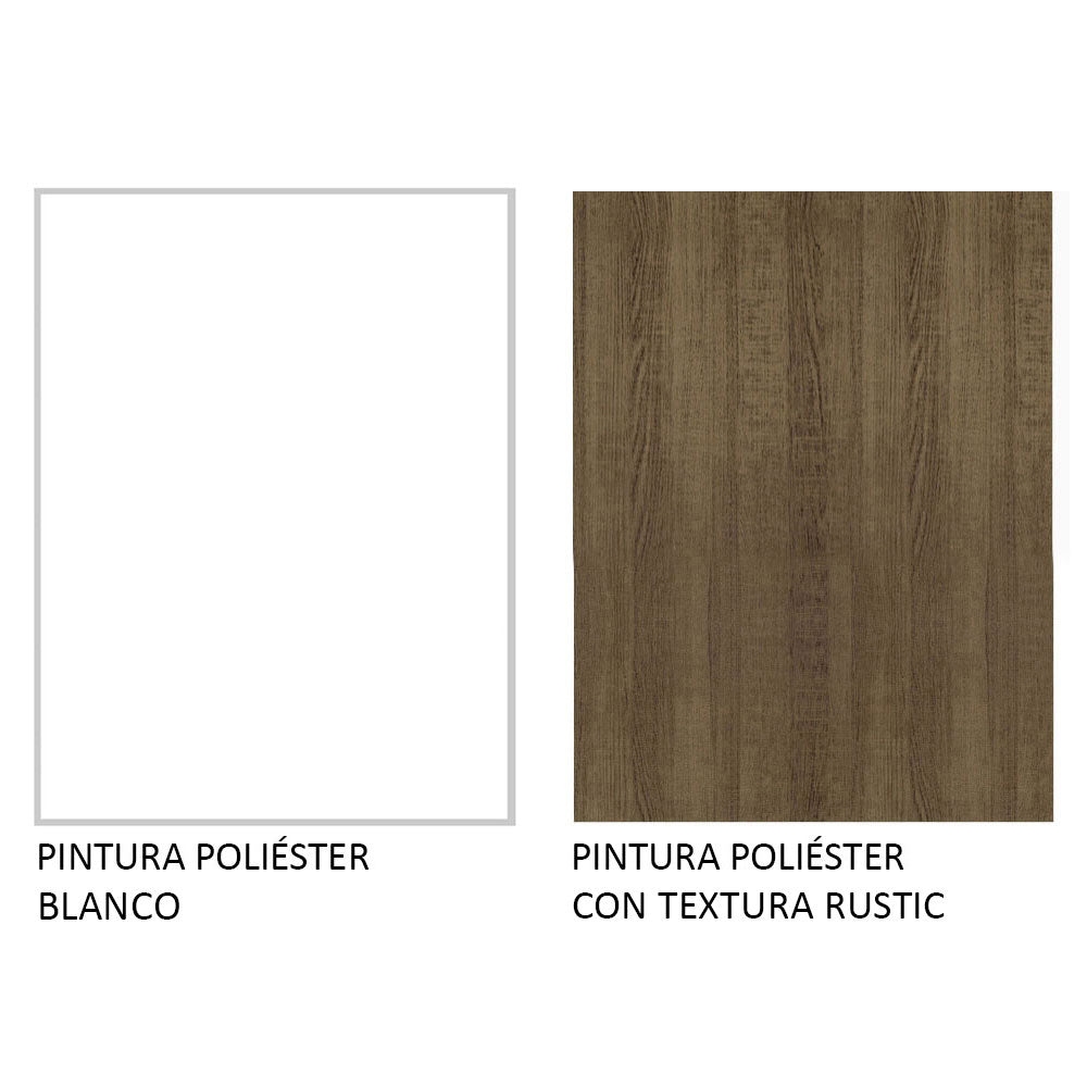 Cocina Integral Glamy Marron 180x225cm sin Mesón y sin Estufa - COCINAS | Bylmo