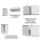Cocina Integral Glamy Blanco 240x225cm sin Mesón y sin Estufa - COCINAS | Bylmo