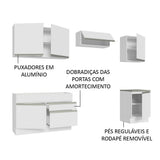 Cocina Integral Glamy Blanco 260x225cm sin Mesón y sin Estufa - COCINAS | Bylmo