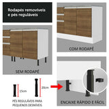 Cocina Integral Glamy Marron 260x225cm sin Mesón y sin Estufa - COCINAS | Bylmo