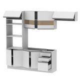 Cocina Integral Marselha Blanco 270x225cm sin Mesón y sin Estufa - COCINAS | Bylmo