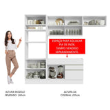 Cocina Integral Glamy Blanco 270x225cm sin Mesón y sin Estufa - COCINAS | Bylmo